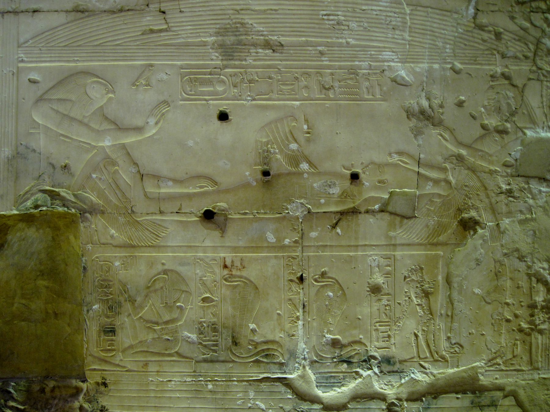 Relieve del templo de Seti I en Abydos